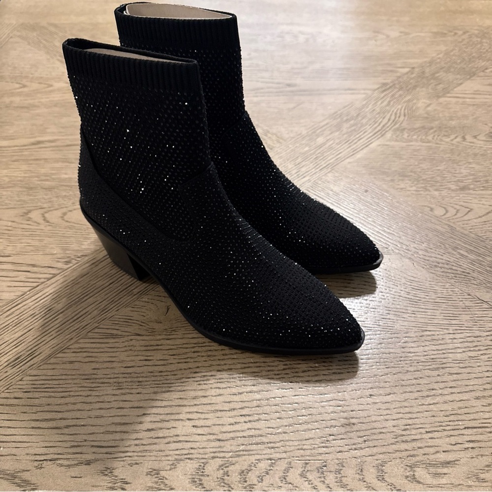 Kenneth Cole REACTION Women's Jess Fashion Boot, Black Ombre Knit, 6
